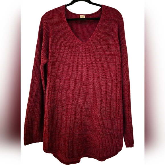 Faded Glory XL Burgundy sweater - Picture 1 of 3